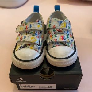Converse Chuck Taylor’s with trucks, cars & planes
